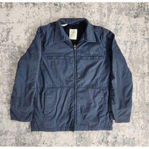 Vintage Navy Jacket Mens 38R Blue Utility 80s Military Patches‎ Lined Work Coat
